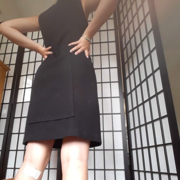 Badgley Mischka Navy Blue Dress - Picture 2 of 6